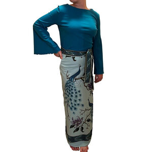 Vintage Miss Shaheen Blouse, Size 10, Teal